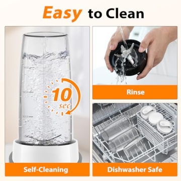 KOIOS 1000W Personal Blender with Portable Cups