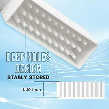 Makartt Nail Drill Bits Holder, Dustproof Stand Displayer Organizer Container 30 Holes Manicure Tools (Not Inlcude Drill Bits)