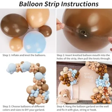 RUBFAC 156pcs Balloon Garland Kit for All Occasions