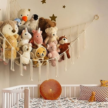 Stuffed Animal Storage Hammock for Kids Playroom