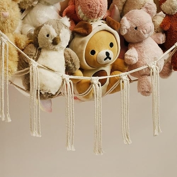 Stuffed Animal Storage Hammock for Kids Playroom