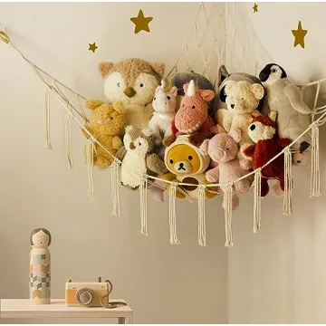 Stuffed Animal Storage Hammock for Kids Playroom