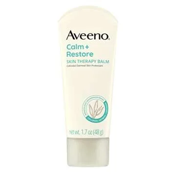 Aveeno Calm + Restore Skin Therapy Balm, Soothing & Moisturizing Skin Protectant for Sensitive Skin,...