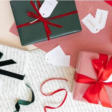 Merry Market Premium Christmas Wrapping Paper Set - 3 Rolls