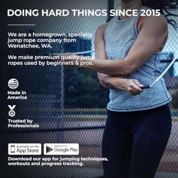 Elite Jumps Beaded Jump Rope | Adjustable Jump Ropes for Fitness w/Unbreakable Handles and Shatterproof Beads | Crossover Jump Rope, Perfect Addition to Your Exercise Equipment | Segmented Jump Rope