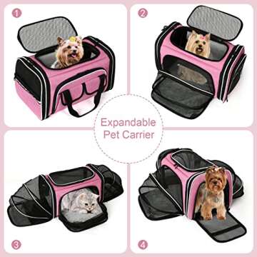 Estarer Soft Sided Pet Carrier - Expandable, Collapsible & Comfortable