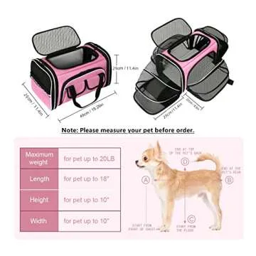 Comfortable Expandable Pet Carrier - Airline Approved