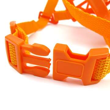 Alfie Pet - Paxton Adjustable Quick Fit Plastic Muzzle - Color: Orange, Size: Small