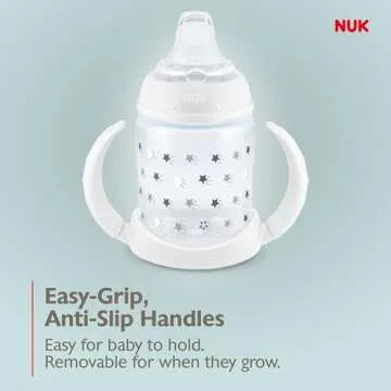 NUK Learner Cup, 6+ Months, Timeless Collection, Amazon Exclusive, 5 Oz, Pack of 2 – BPA Free, Spill Proof Sippy Cup