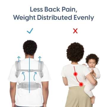 Ergobaby Omni 360 All-Position Baby Carrier for Newborn to Toddler with Lumbar Support & Cool Air Mesh (7-45 Lb), Onyx Black 6.18x9.13x10.43 Inch (Pack of 1)