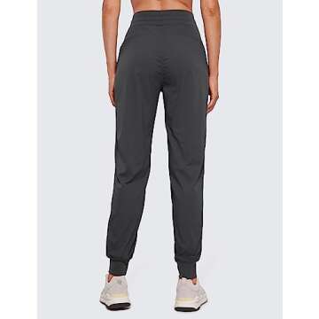 CRZ YOGA Lightweight Workout Joggers for Women, High Waisted Outdoor Running Casual Track Pants with...