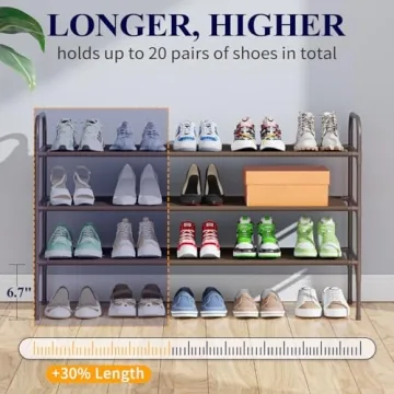 Kitsure Shoe Rack: Stylish, Sturdy and Spacious Organizer