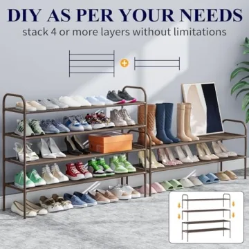 Kitsure Shoe Rack: Stylish, Sturdy and Spacious Organizer
