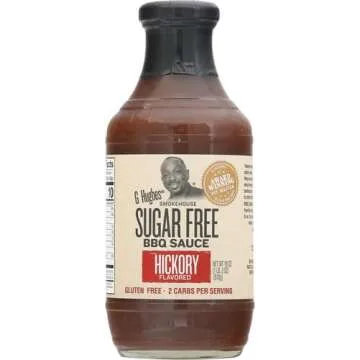 G Hughes Smokehouse Sugar Free BBQ Sauce - Hickory Flavor in 18 Oz