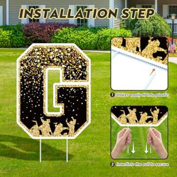 2025 Graduation Yard Sign Set – Vibrant Outdoor Decorations