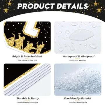 2025 Graduation Yard Sign Set – Vibrant Outdoor Decorations