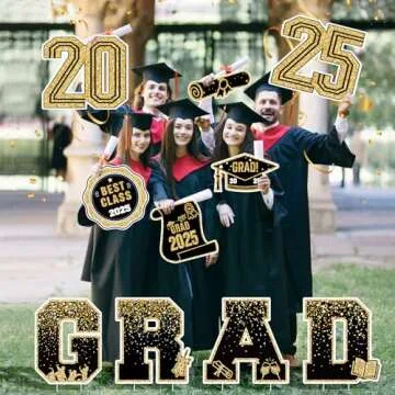 2025 Graduation Yard Sign Set – Vibrant Outdoor Decorations