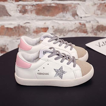 Auhoho Kids Glitter Star Lightweight Sneakers for Boys and Girls 13 M US Little Kid