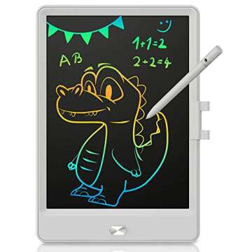 KOKODI 8.5-Inch LCD Writing Tablet - Colorful Doodle Board and Electronic Drawing Pad for Kids - Educational Toy Gift for 3-7 Year Old Boys and Girls
