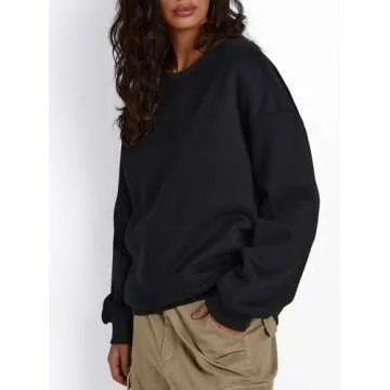 Trendy Queen Women's Fleece Sherpa Lined Sweatshirt