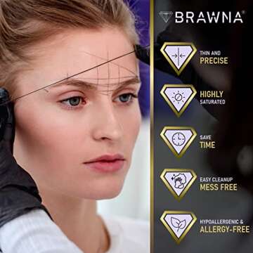 BRAWNA Pre Inked Mapping String for Brow Precision
