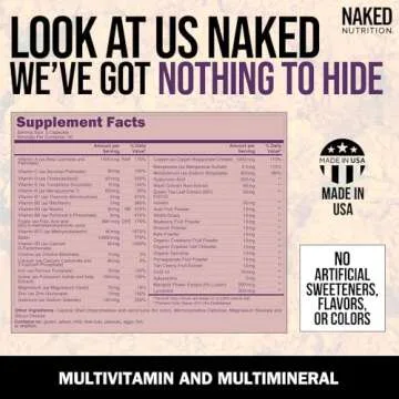 Ella Women's Multi - Daily Multivitamin - Vitamins A, C, E, Selenium, Zinc, Fruit and Super Green Extracts, to Boost Immune Support - Gluten-Free and Vegetarian Vitamins, 60 Capsules