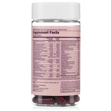 Ella Women's Multi - Daily Multivitamin - Vitamins A, C, E, Selenium, Zinc, Fruit and Super Green Extracts, to Boost Immune Support - Gluten-Free and Vegetarian Vitamins, 60 Capsules