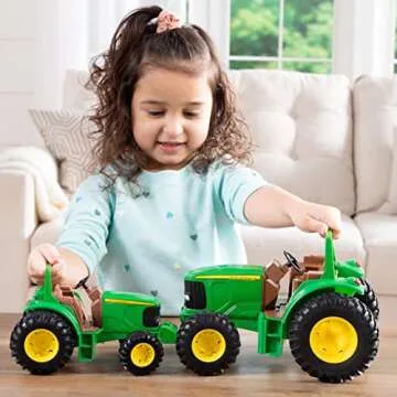 John Deere Sandbox Tough Tractor Toy - 1:16 Scale -11 Inches - Sandbox Toys - Outdoor Toys for Kids 3 Years and Up