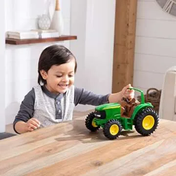 John Deere Sandbox Tough Tractor Toy - 1:16 Scale -11 Inches - Sandbox Toys - Outdoor Toys for Kids 3 Years and Up