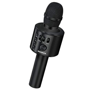 BONAOK Wireless Bluetooth Karaoke Microphone - Q37