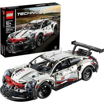 LEGO Technic Porsche 911 RSR Race Car Model Set 42096 - Advanced Collectible