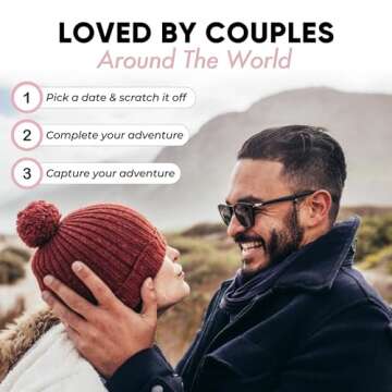 The Date Night Book - 60 Scratch-Off Date Night Ideas & Unique Adventures for Couples, Valentine's Day Gift, Gifts for Him, Romantic Couples Gift, Anniversary or Wedding Gift