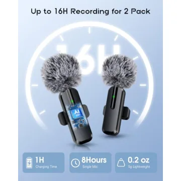 Wireless Mini Microphone for iPhone - Lavalier Clip-on Mic