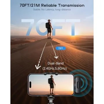 Wireless Mini Microphone for iPhone - Lavalier Clip-on Mic