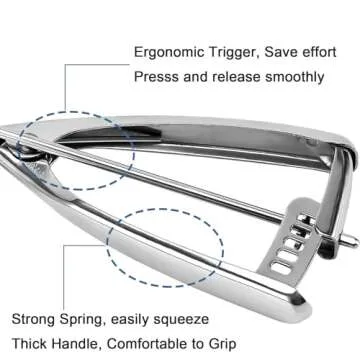 Cookie Scoop Set, Small/1 Tbsp, Medium/1.5 Tbsp, Large/2 Tbsp, Cookie Scoops for Baking Set of 3, Cookie Dough Scoop