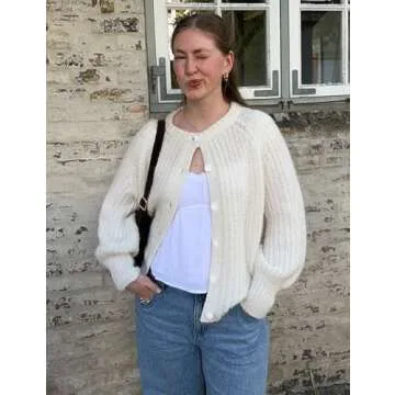 Yimoon Y2K Chunky Knit Cardigan - Fall Essential Stylish Layer