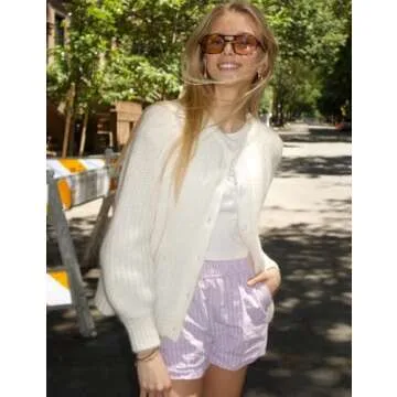 Yimoon Y2K Chunky Knit Cardigan - Fall Essential Stylish Layer