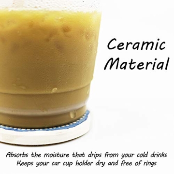 Stylish AD Car Coasters Set of 6 for Clean Vehicles