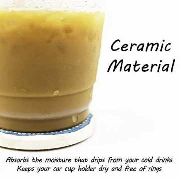 Stylish AD Car Coasters Set of 6 for Clean Vehicles