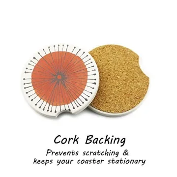 Stylish AD Car Coasters Set of 6 for Clean Vehicles