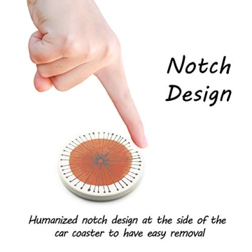 Stylish AD Car Coasters Set of 6 for Clean Vehicles