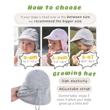 FURTALK Baby Sun Hat UPF 50+ Protection for Kids
