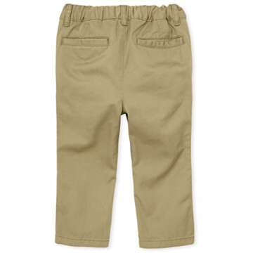 The Children's Place Baby Boys and Toddler Boys Skinny Chino Pants, Flax, 9-12 MONTHS