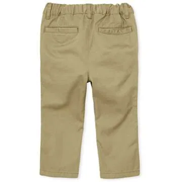 The Children's Place Baby Boys and Toddler Boys Skinny Chino Pants, Flax, 9-12 MONTHS
