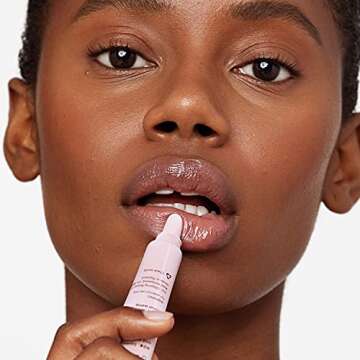 Versed Silk Slip Conditioning Lip Oil, Clear - Lip Balm and Gloss Alternative with Jojoba Oil and Vitamin E - Long-Lasting Lip Moisturizer to Soften and Smooth Dry, Chapped Lips - Vegan (0.3 oz)