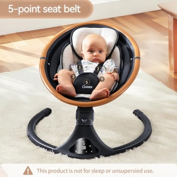 LAREX Electric Baby Swing with Remote Control 5 Speeds