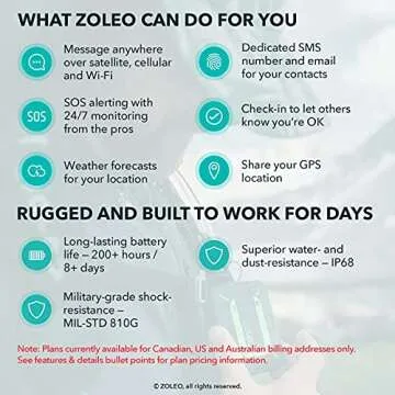 ZOLEO Satellite Communicator Two-Way Global SMS Text Messenger & Email, Emergency SOS Alerting, Check-in & GPS with Universal Mount Accessory Kit – RAM Mount, DC Car Charger, USB Cable, & Cradle Kit