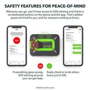 ZOLEO Satellite Communicator Two-Way Global SMS Text Messenger & Email, Emergency SOS Alerting, Check-in & GPS with Universal Mount Accessory Kit – RAM Mount, DC Car Charger, USB Cable, & Cradle Kit