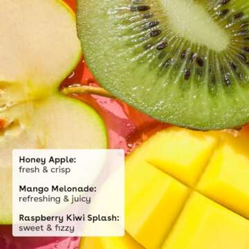 eos Natural Shea Lip Balm, Honey Apple, Coconut Milk & Raspberry Kiwi Splash, All-Day Moisture, Lip ...