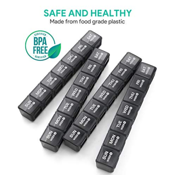 TookMag Monthly Pill Organizer 28 Day Medicine Case